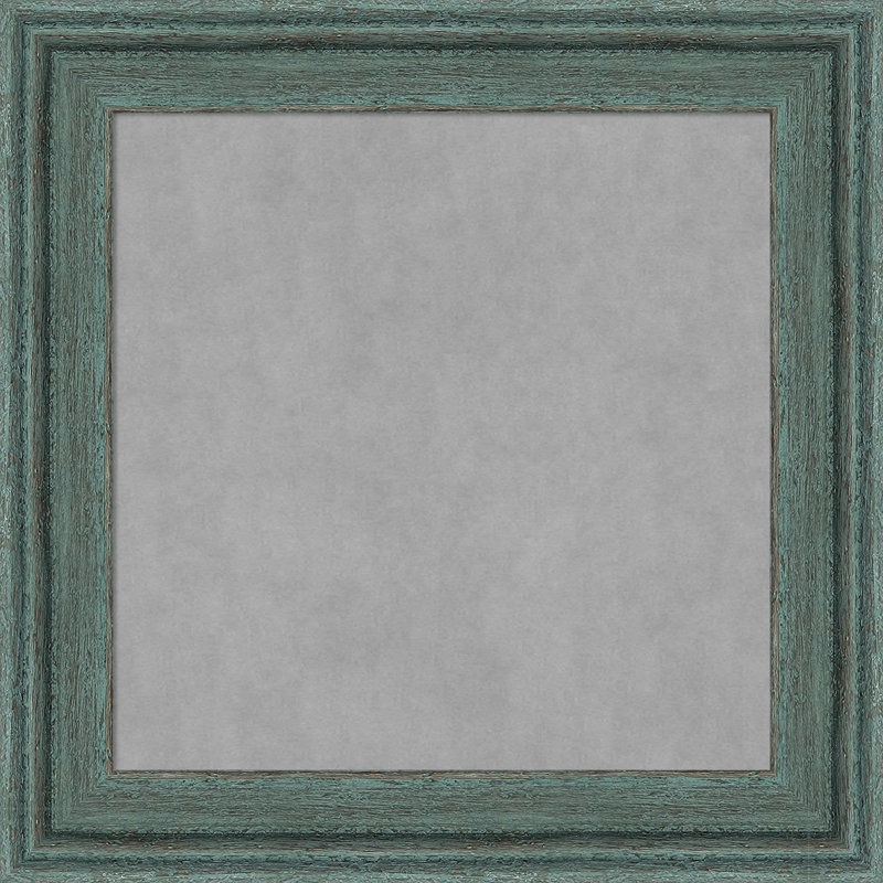 Tableau magnétique encadré gris sarcelle recyclé, H 15 po x l 15 po