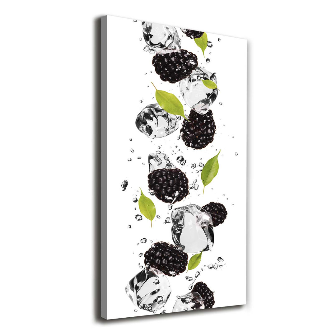 Brombeeren und Wasser - Kunstdrucke auf Leinwand