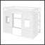 Lit mezzanine simple avec échelle - blanc