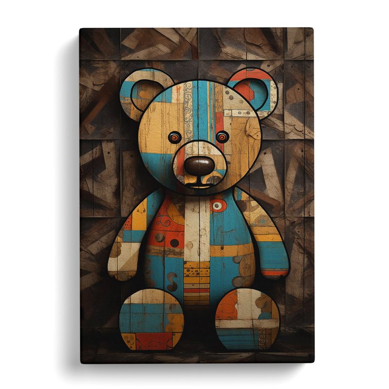 Teddy Bear - Wrapped Canvas, 76cm H x 50cm W x 3cm D