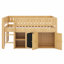 Lit mezzanine avec armoire de rangement et tableau noir-1640734917