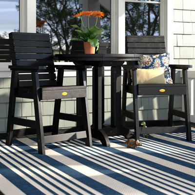 Machado 2-Person 36" Round, Counter-Height Dining Set