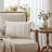 Polyester and Burlap Blend Lumbar Rectangular Pillow Cover & Insert