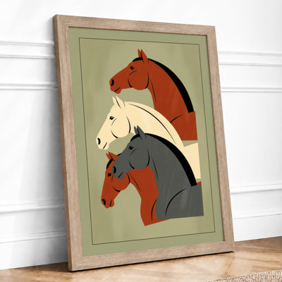 Three Horse Heads Boho - Print