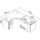 Series C 60W x 43D 3 Position Sit to Stand L Shaped Desk with Mobile File Cabinet
