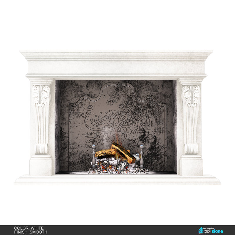 Venice Fireplace Surround, Smooth White
