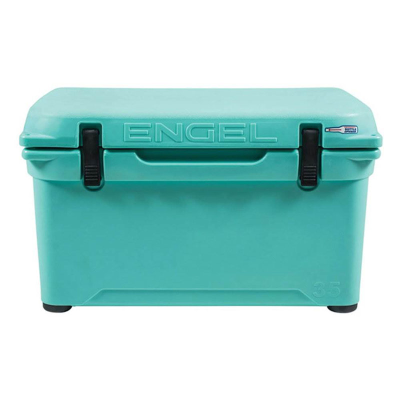 Refroidisseur de coffre à glace moulé à haute performance roto 35 qt, Vert écume de mer