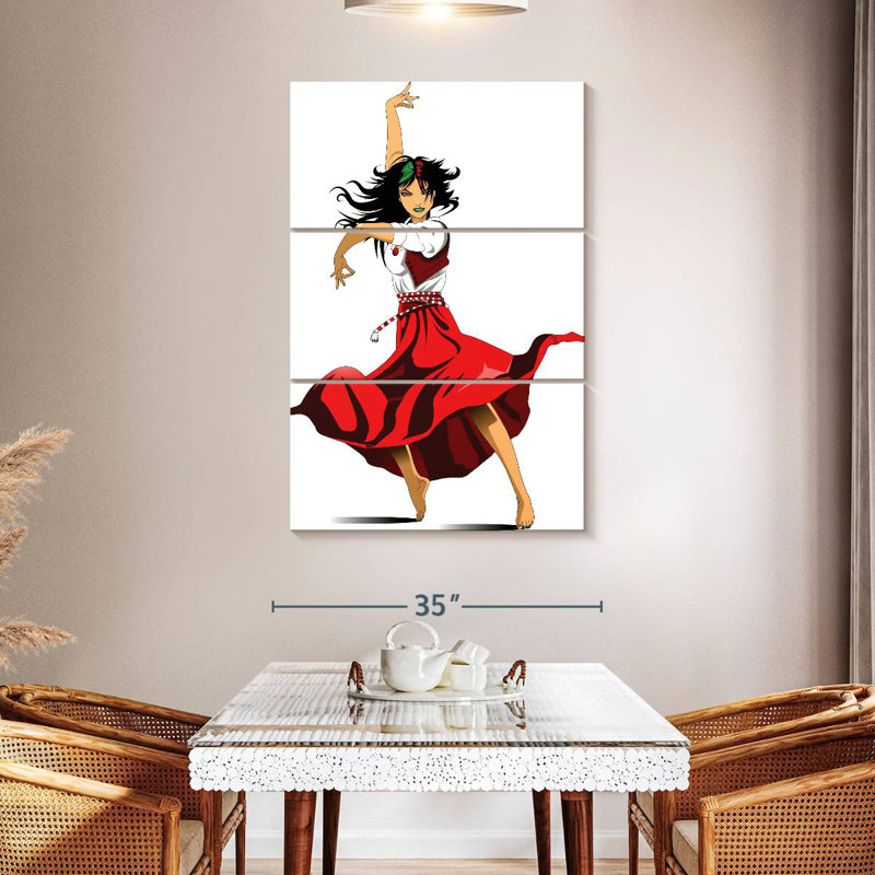 Flamenco Enn Gypsy Girl, H 50 po x l 32 po