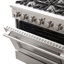 Galiano 36-inch Gas Range Stainless Steel, 6 Burners, 83,000 BTU, 5.36 cu.ft. Convection Oven