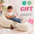 Kannon Cartoon Eggplant Bean Bag Chair, Kids Room Eggplant Sofa With Washable Sofa Cover For Reading, Lounging And Watching TV-1491098213-1490696199