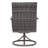 2PCS Outdoor Wicker Swivel Dining Chair