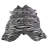 Zebra Print Cowhide Rug Horizontal Stripes