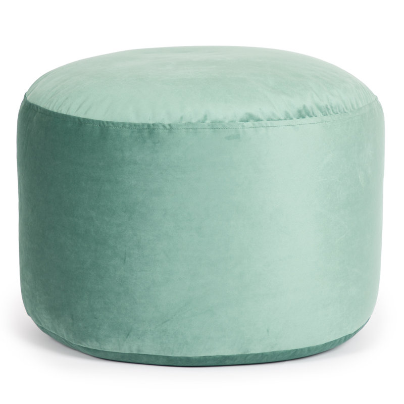 Franka Velvet Ottoman, Mint Velvet
