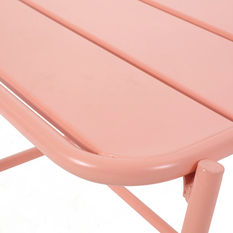Table d'appoint moderne en fer, Corail