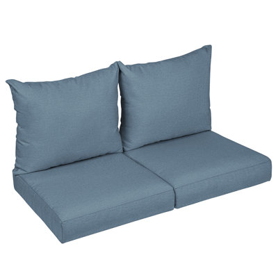 Sunbrella Outdoor 5'' Loveseat Seat / Back Cushion