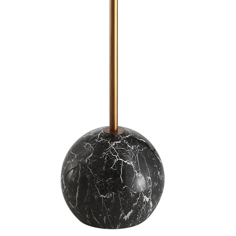 Cranon 63.5'' Traditional Floor Lamp, Gold/Black