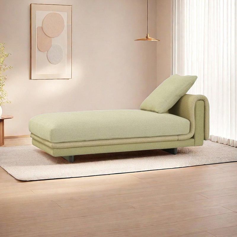 Chaise longue spacieuse avec éponge à rebond élevé