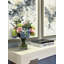 Rose and Hydrangea Arranement in Glass Vase