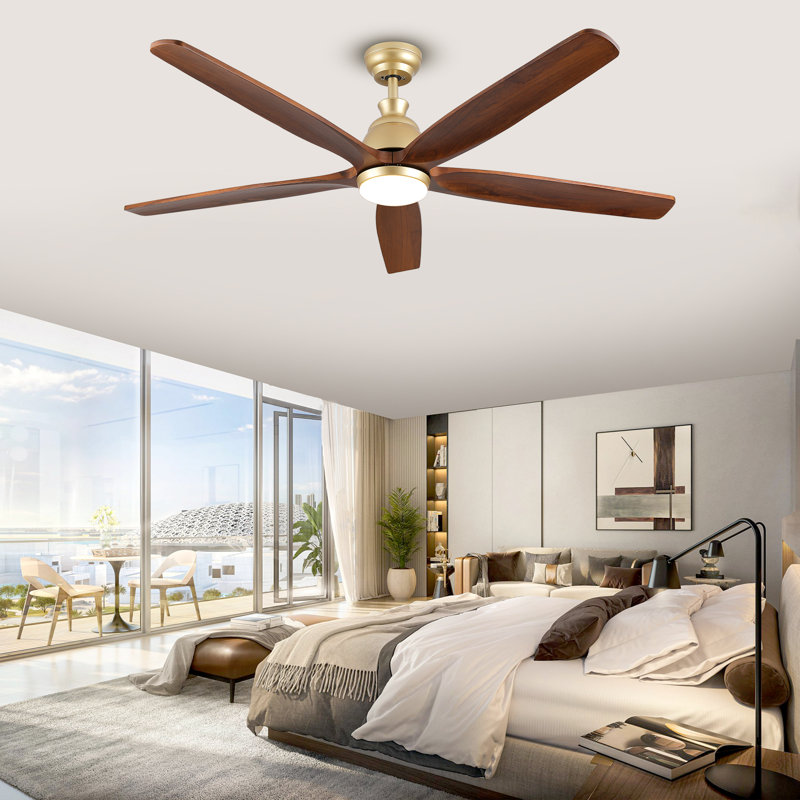 132cm Ceiling Fan with LED Lights, 132.4cm