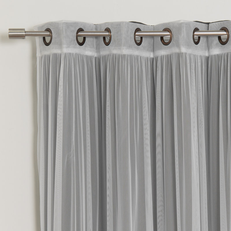 Natascha Polyester Sliding Panel, 52" W x 84" L, Beige