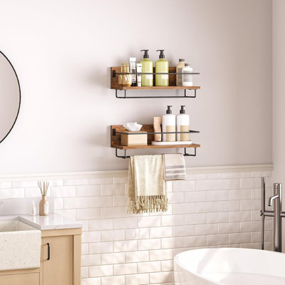 Branon Wall Mounted Wine Bottle & Glass Rack by 17 Stories