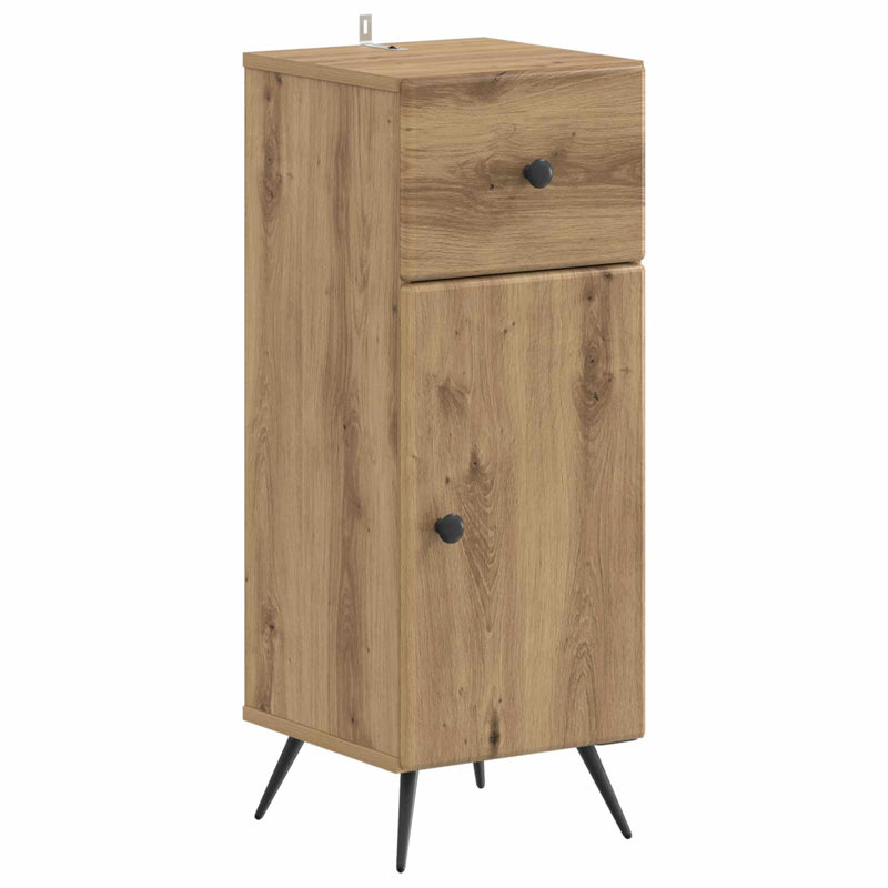 Bathroom Storage, Artisan Oak