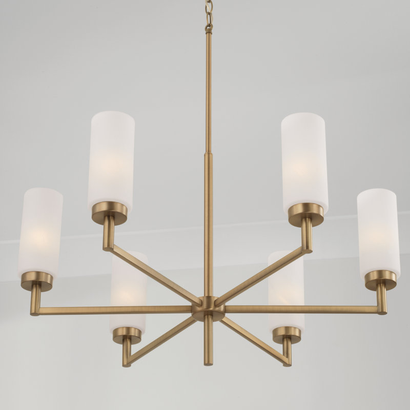 Lustre classique / traditionnel à 6 lumières à intensité variable Alyssa