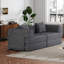 Canapé-lit convertible avec poches et coussins de rangement latéraux, idéal pour les salons, les chambres à coucher et les bureaux, confortable et pliable-1249266092