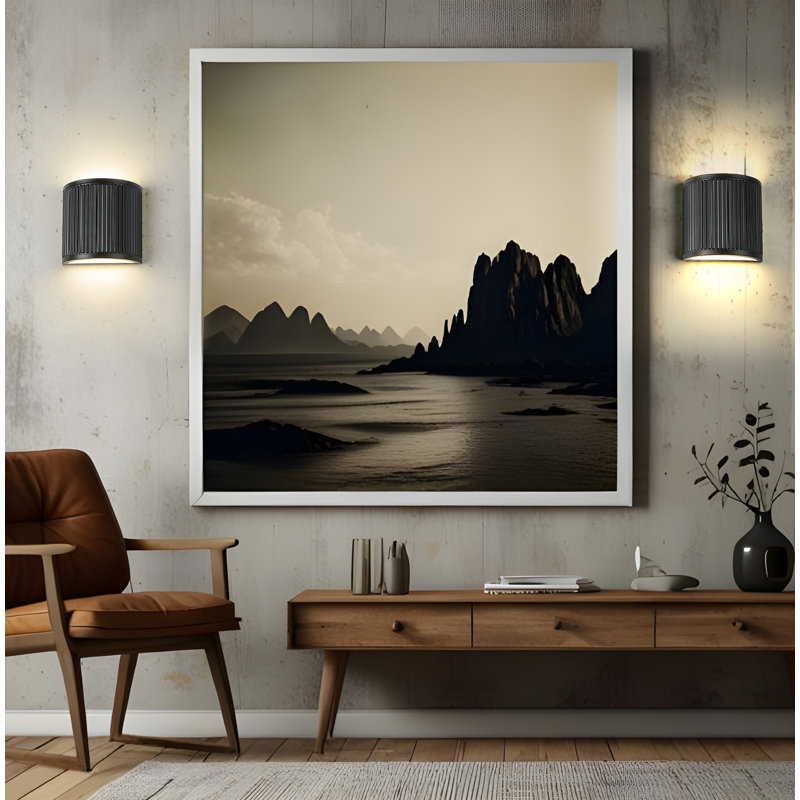 Applique murale moderne 1 lumière Laursen, Noir mat