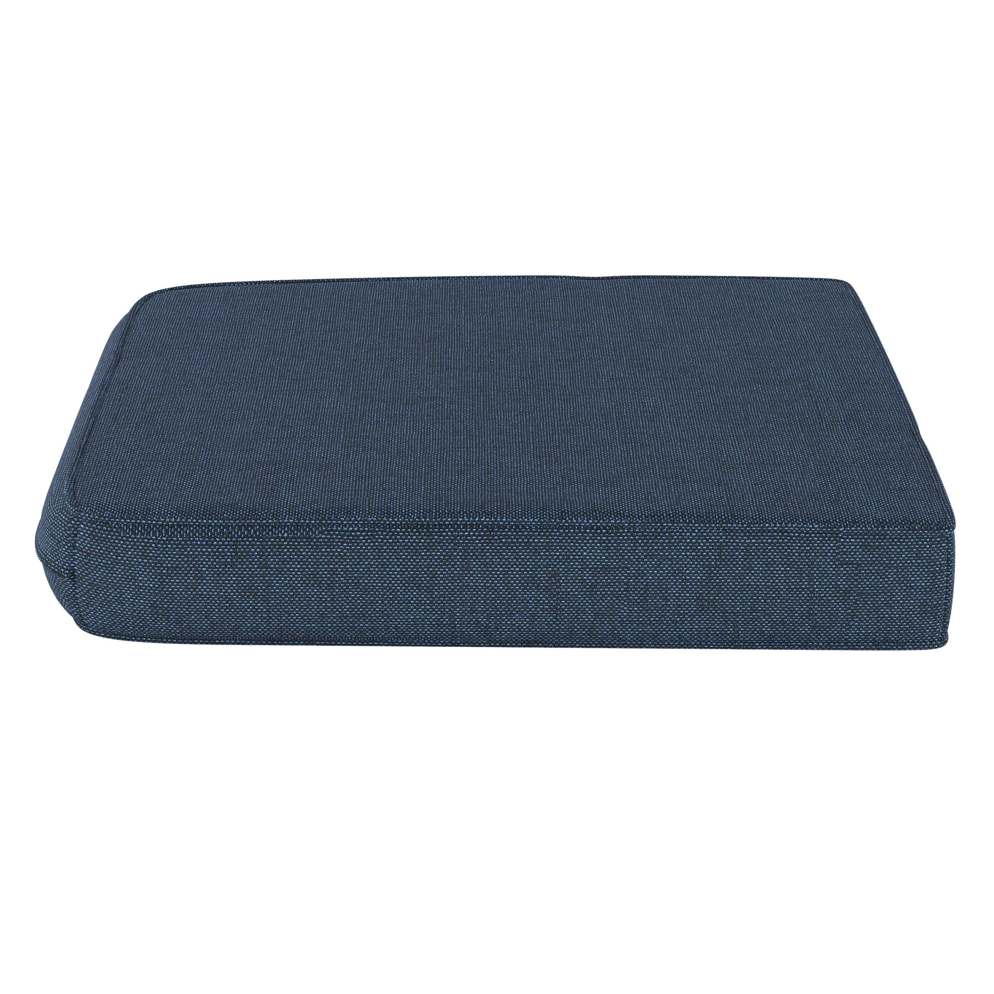 Sunbrella® Outdoor Dining Chair Seat Cushion, Spectrum Indigo Sunbrella®, 20" W x 18" D
