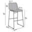 Seder Upholstered Counter Stool with Metal Frame-566403660