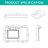 36"engineered Stone Single Bathroom Vanity Top With Sink