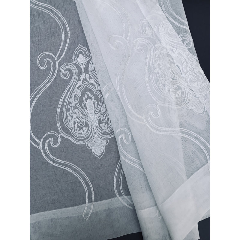 Ellianna Sheer Curtain Single Panel, 52" W x 84" L