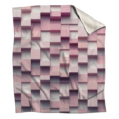 Couvertures à blocs roses