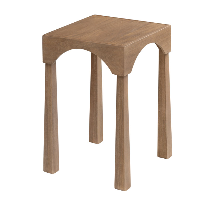 Casa Solid Wood Veneer Square Top End Table