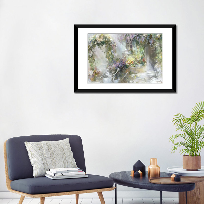 « matinée aube », reproduction sur toile, H 16 po x l 24 po x P 1 po, Papier d'art encadré noir, Blanc