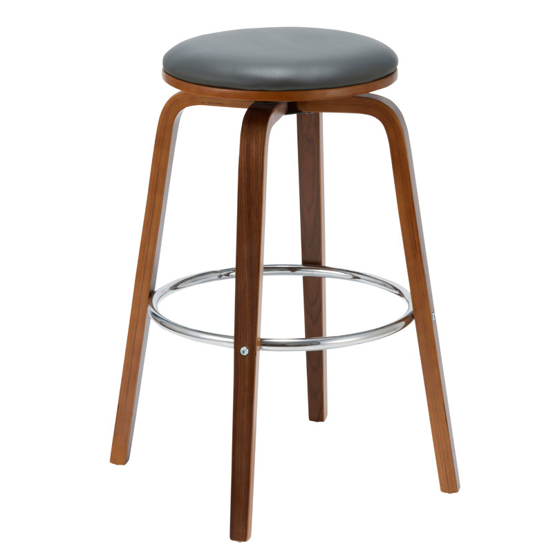 Tabouret de bar rotatif 27,56 po Baela, Gris