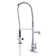 Spring Pull Down Single Handle Kitchen Faucet with Deck Plate and Handles