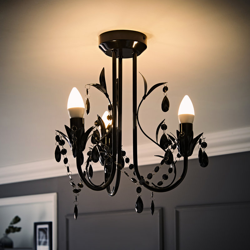 Blum Semi Flush Mount, Yes, Black
