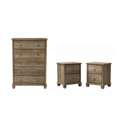 Ensemble de chambre à coucher 3 pièces Weston