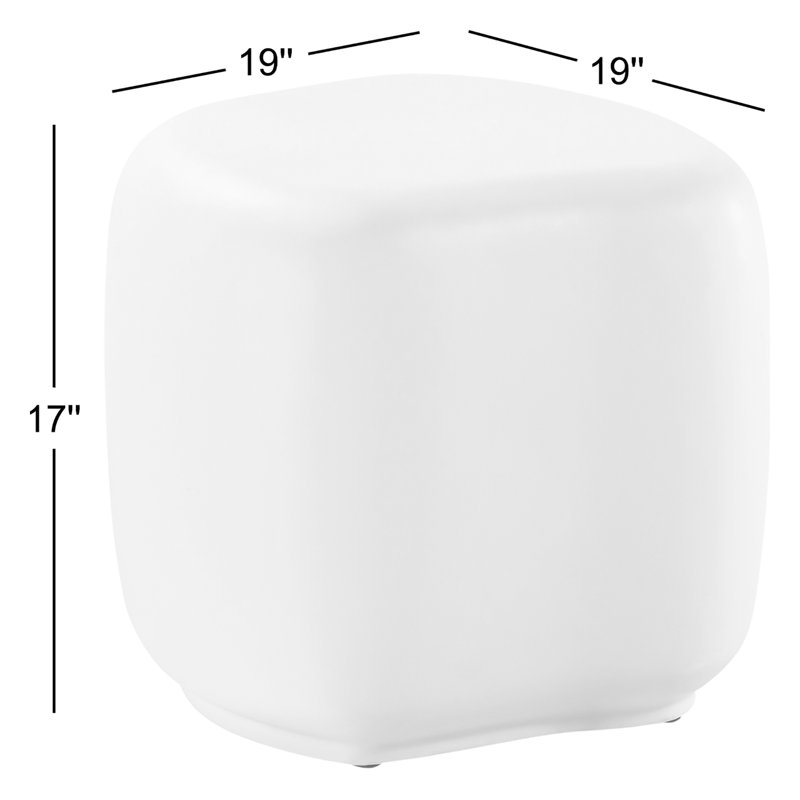 Bazaar Outdoor Free Form Side Table, White