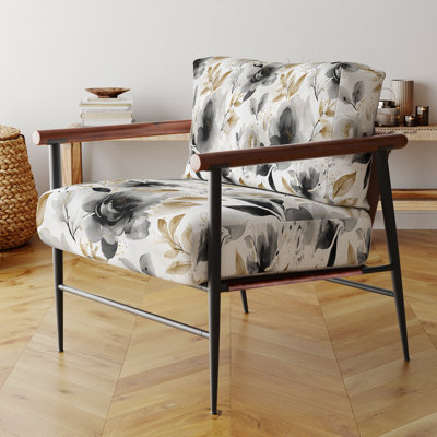 Chaise rembourrée Country Farmhouse - fauteuil noir Whisper