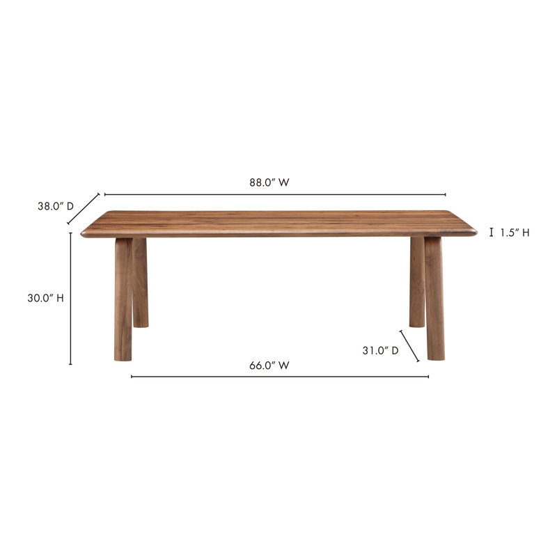 Malibu Dining Table Walnut, Walnut