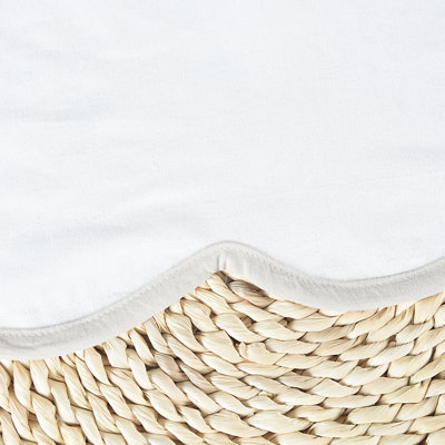 Chic Bed Skirt - Easy Fit Scallop Edge Pleated Bedskirts, Anti-Slip Dust Ruffle, Thick Fabric For Enhanced Privacy, Pre-Washed For Long-Lasting Use, Machine Washable