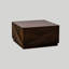 Table basse carrée moderne d'appoint avec tablette de rangement, aucun assemblage requis, pour le salon, espresso et finition blanche