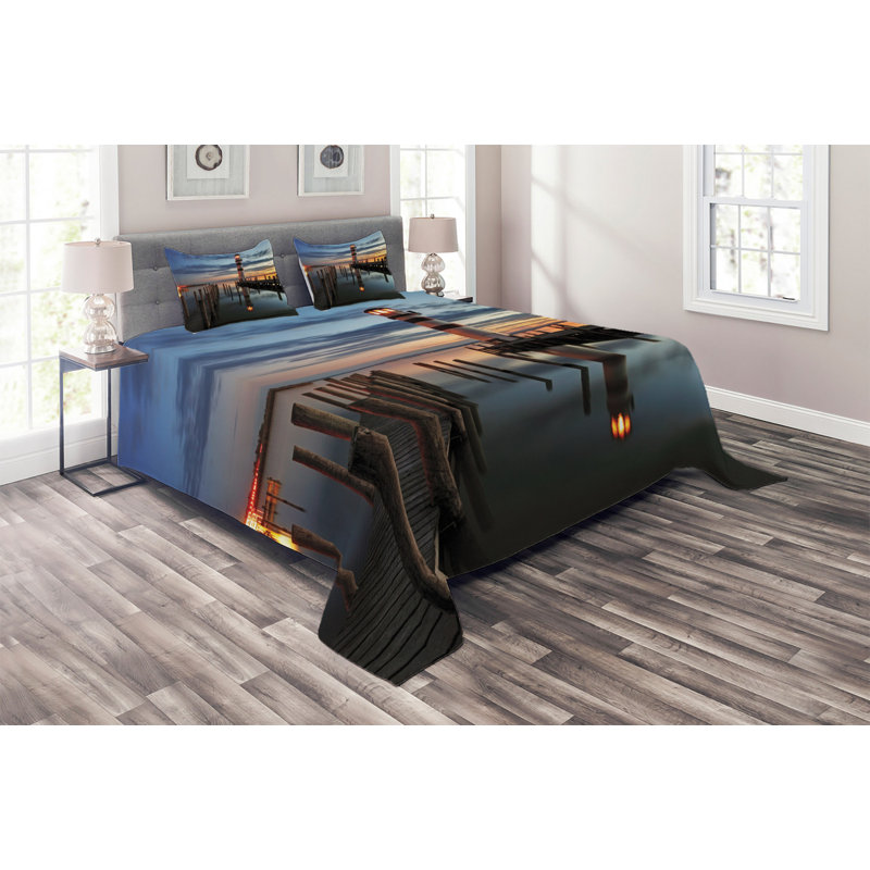Coastal Polyester Coverlet