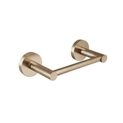 Summit Wall-Mounted Pivot Toilet Paper Holder - Brushed Bronze, Premium Brass Construction, Installation Hardware Included
