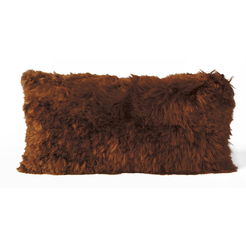 Microsuede Throw Pillow, Copper