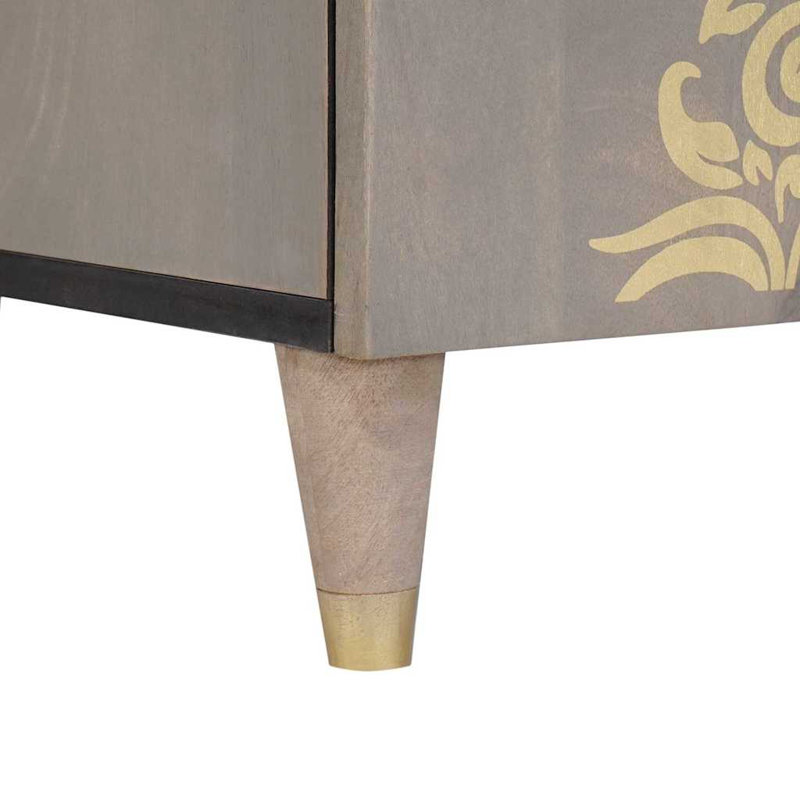 Solid Wood Rectangle Accent Cabinet