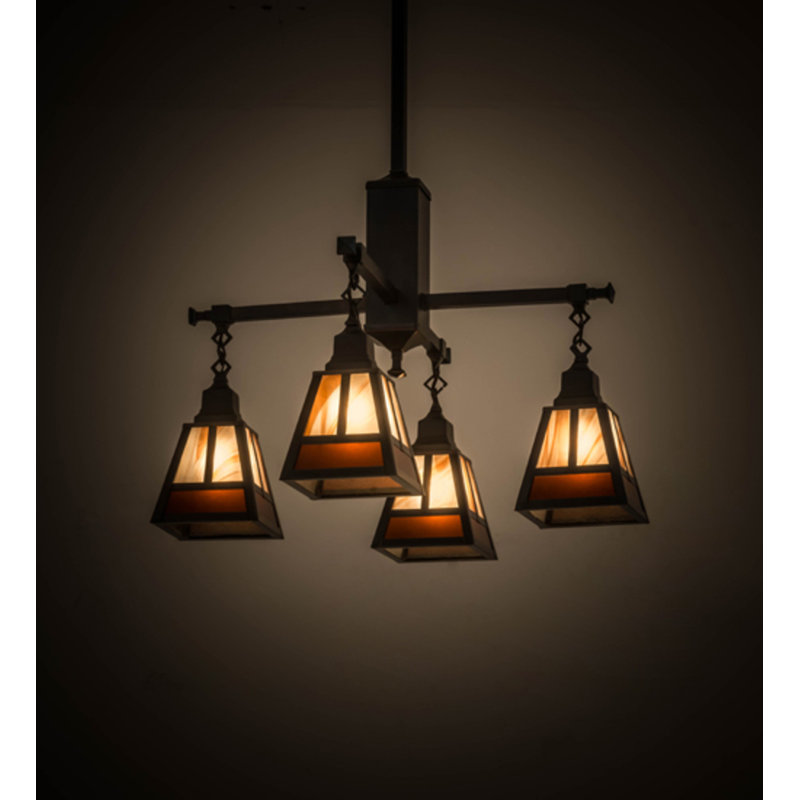 T" Mission" 4 - Light Chandelier